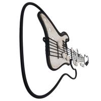 Metal Wall Art - Electric Metal And Wood Guitar
