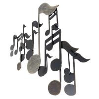 Metal Wall Art - Music Note Wave