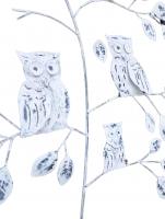 Metal Wall Art - Shabby Chic Owl Tree