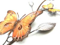 Metal Wall Art - Butterfly Ribbon