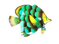 Metal Wall Art - Large Tropical Angel Fish
