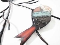 Metal Wall Art - Shabby Chic Vintage Bird Pair