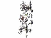 Metal Wall Art - Silver Flower Branch