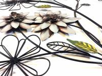 Metal Wall Art - Silver Flower Branch