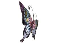 Metal Wall Art - Small Multicoloured Butterfly
