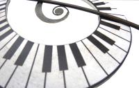 Metal Wall Art - Treble Clef Music Keys