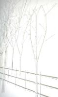 Metal Wall Art - Large Shabby Chic Winter Tree Scene