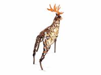 Metal Weave Stag Ornament