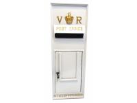 Replica Victorian Wall Mounted Royal Mail VR Post Box Or Letter Box - White