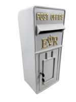 Replica Wall Mounted Royal Mail ER Post Box Or Letter Box - White