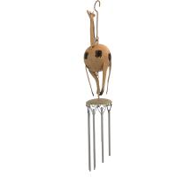 Small Metal Hanging Wind Chime - Giraffe