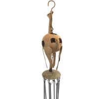 Small Metal Hanging Wind Chime - Giraffe