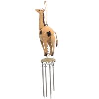 Small Metal Hanging Wind Chime - Giraffe