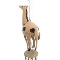 Small Metal Hanging Wind Chime - Giraffe