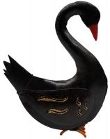Small Metal Ornament - Black Swan