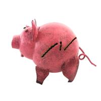 Small Metal Ornament - Pig