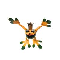 Large Metal Ornament - Standing Crazy Frog With Crown