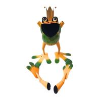 Large Metal Ornament - Standing Crazy Frog With Crown