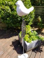 Stainless Steel Decorative Hanging Chain - Bird Of Peace Feathers