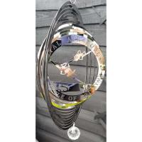 Stainless Steel Wind Spinner - Battle Of Britain Spitfire Design