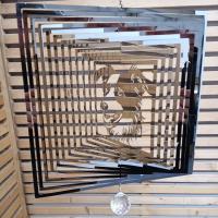 Stainless Steel Wind Spinner - Border Collie Dog