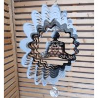 Stainless Steel Wind Spinner - Buddha