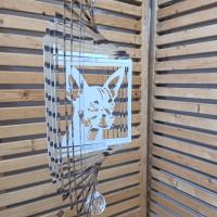 Stainless Steel Wind Spinner - Chihuahua Dog