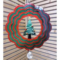 Stainless Steel Wind Spinner - Christmas Tree