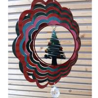 Stainless Steel Wind Spinner - Christmas Tree