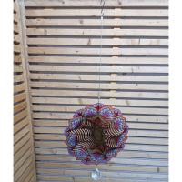 Stainless Steel Wind Spinner - Colour Flower Mandella