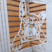 Stainless Steel Wind Spinner - French Bulldog