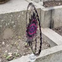 Stainless Steel Wind Spinner - Purple Haze Colour Design