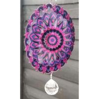 Stainless Steel Wind Spinner - Small Baby Purple Colour Design