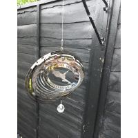 Stainless Steel Wind Spinner - Typhoon Fighter Jet