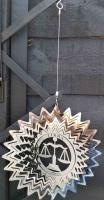 Stainless Steel Wind Spinner Zodiac Design - Libra
