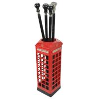 Umbrella / Walking Stick Stand - Iconic Red British Telephone Booth Phone Box