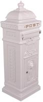 Vintage White Grand Pillar Post Box