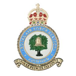 Cast Metal Sign - RAF Cosford Station Plaque