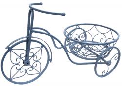 Decorative Small Tricycle Garden Bike Planter - Grey
