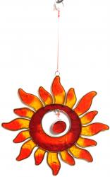 Elegant Resin Suncatcher - Fire Sun Design