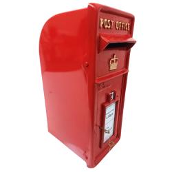 Large Crown Royal Mail Style Post Box In Red