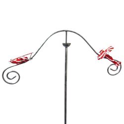 Metal Garden Wind Spinner - Aerobatic Biplane