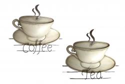 Metal Wall Art - Coffee and Tea Cup Set