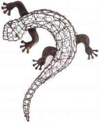 Metal Wall Art - Curled Gecko