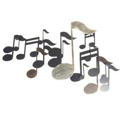 Metal Wall Art - Music Note Wave