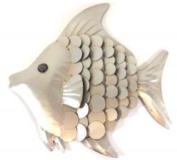 Metal Wall Art - Shimmering Fish
