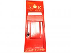Replica Victorian Royal Mail VR Post Box Or Letter Box Front Fascia - Red