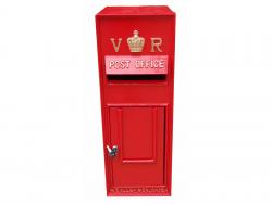 Replica Victorian Wall Mounted Royal Mail VR Post Box Or Letter Box - Red