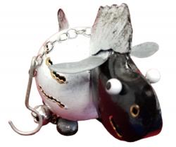 Small Metal Hanging Ornament With Bell - Sheep