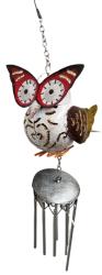 Small Metal Hanging Wind Chime - Owl